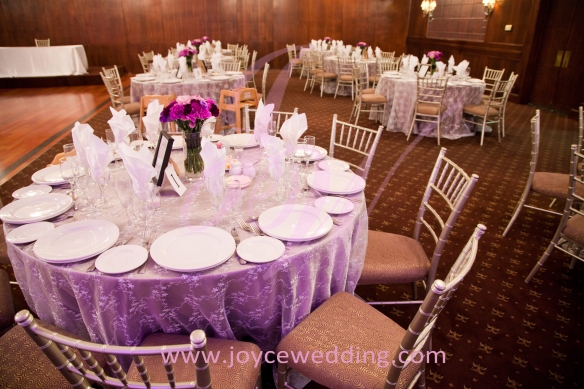 #Reception #decor: #Rustic #purple #chic